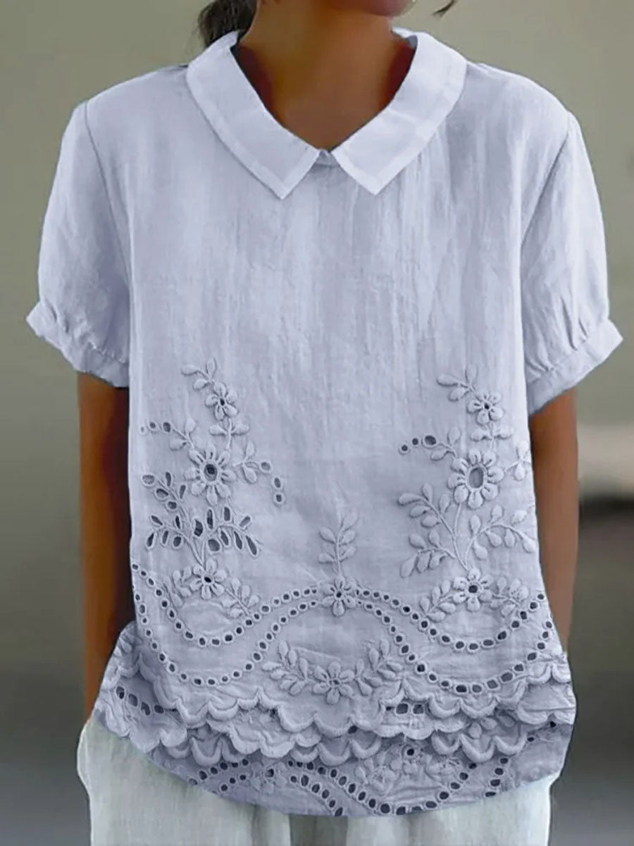 Lily | Cămașă cu Broderie Florală