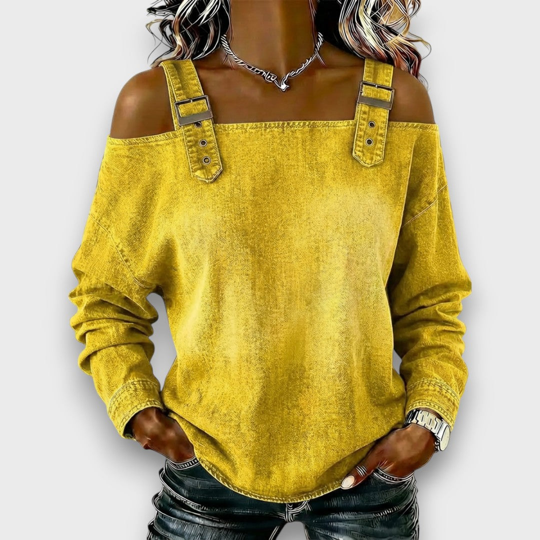 Elama | Denim bluse