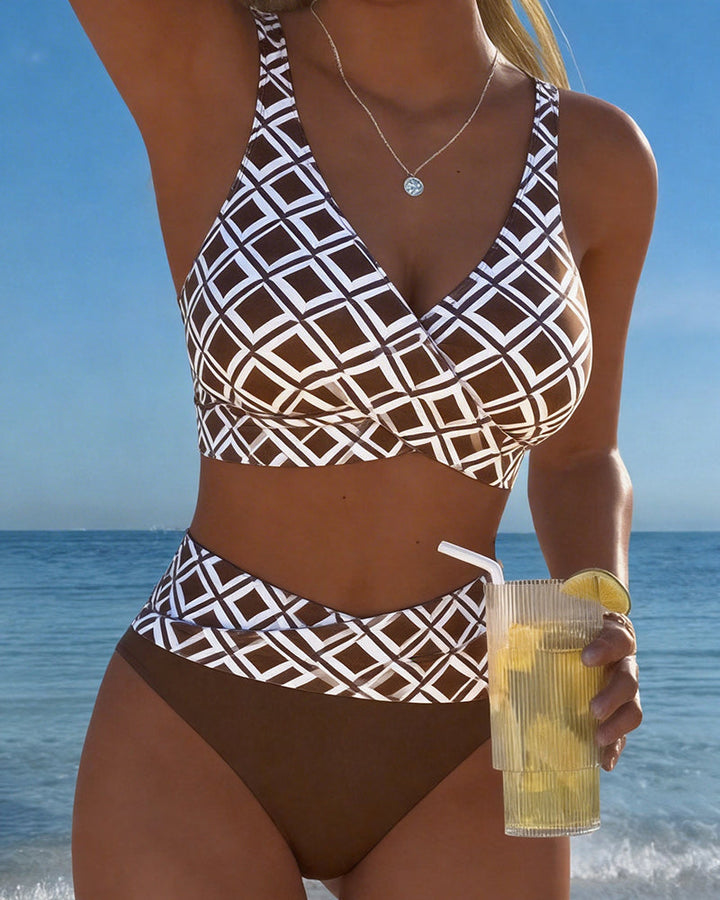 Martina™ — Costum de baie cu model diamant