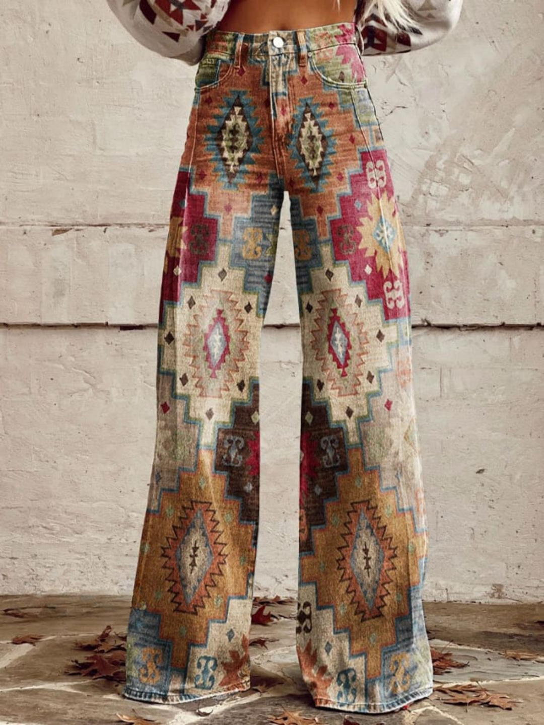 Léa - Pantaloni eleganți retro
