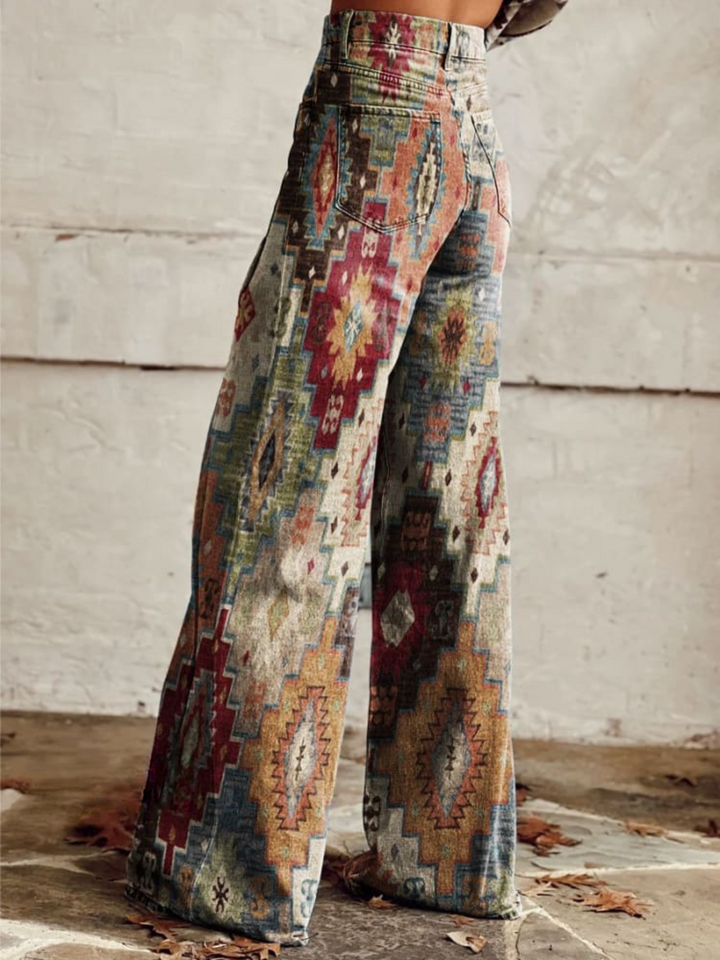 Léa - Pantaloni eleganți retro