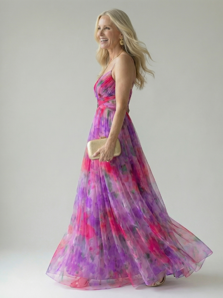 Isel | Rochie maxi moale, înfășurată în moale