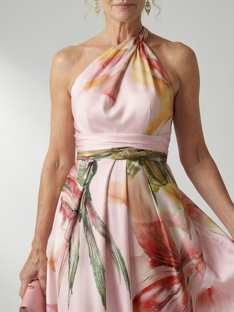 Amiel | Rochie maxi ușoară cu imprimeu floral