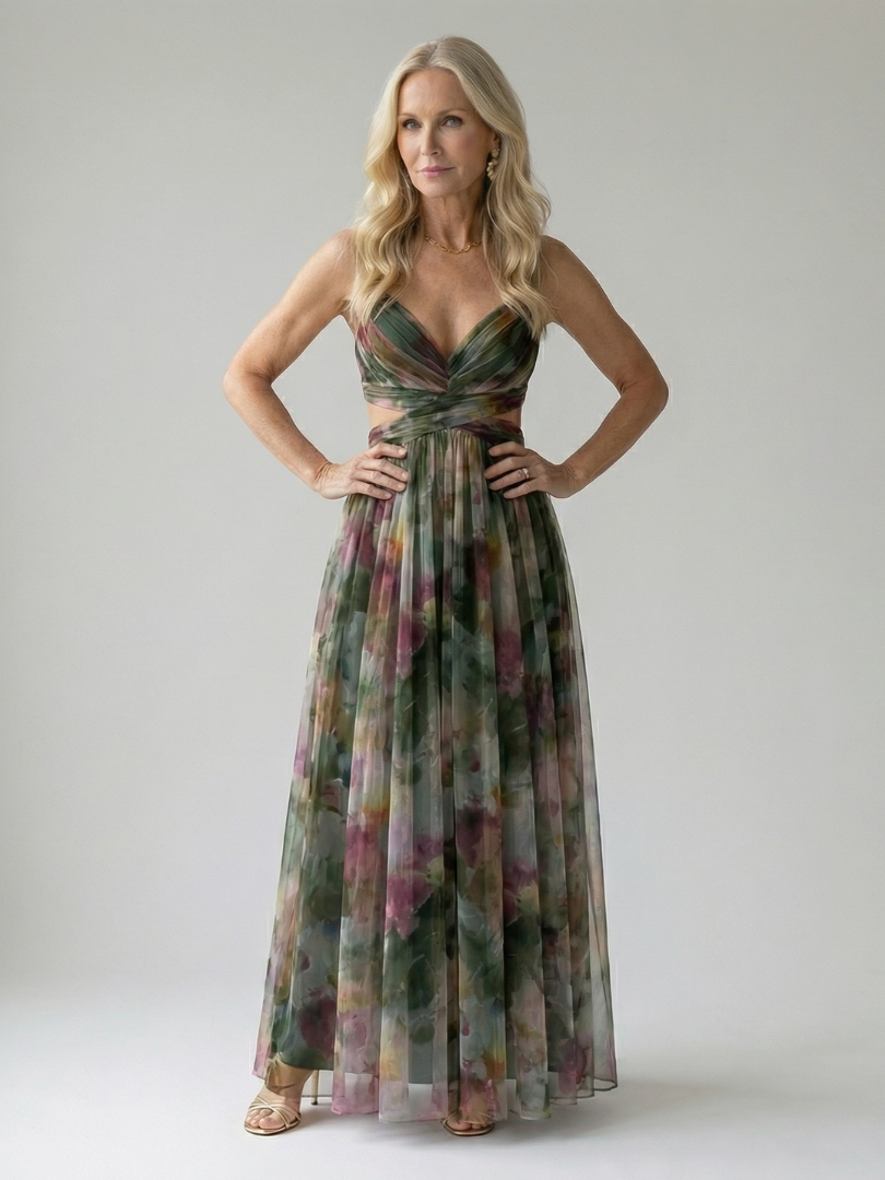 Isel | Rochie maxi moale, înfășurată în moale