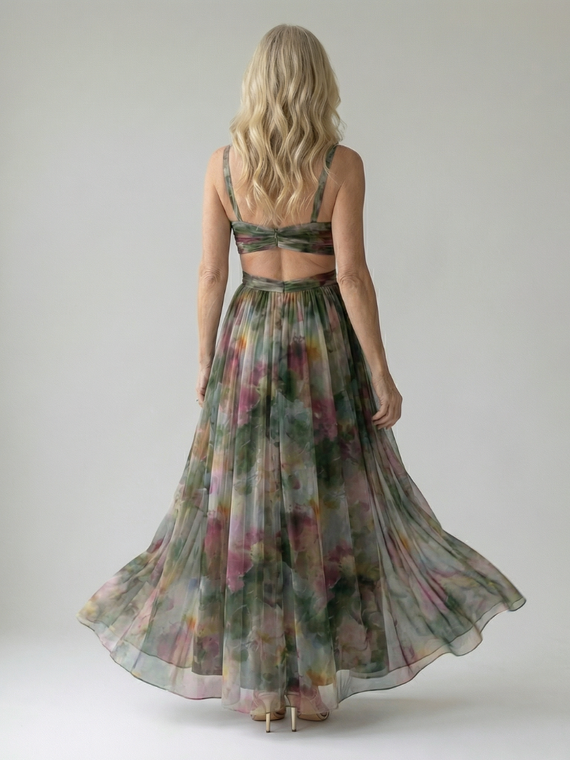 Isel | Rochie maxi moale, înfășurată în moale