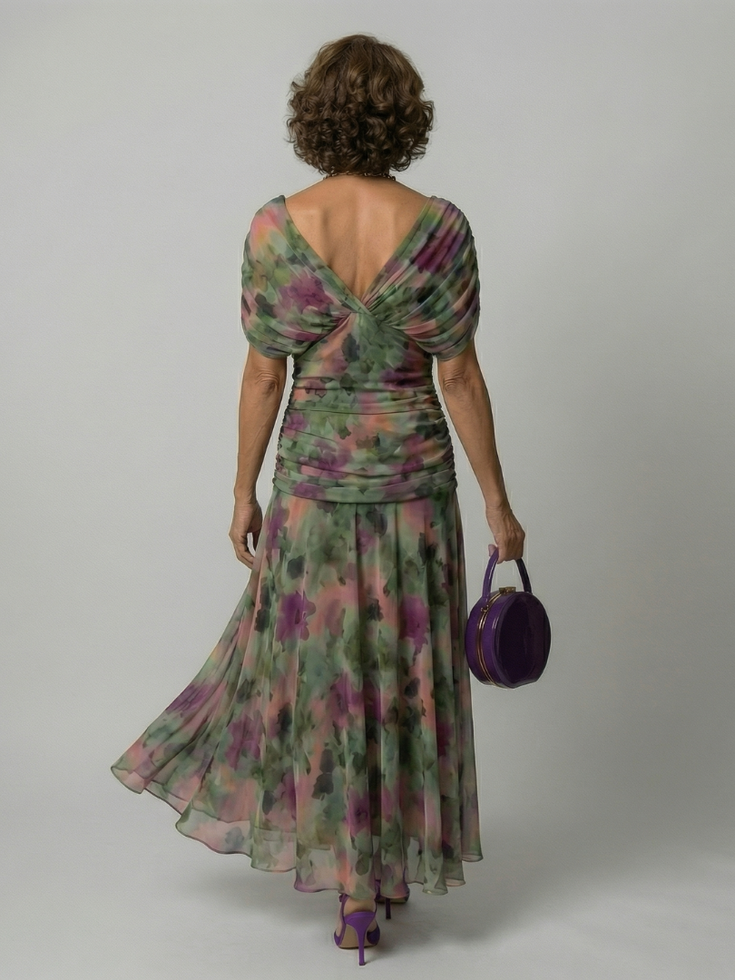 Calen | Rochie midi cu umerii goi