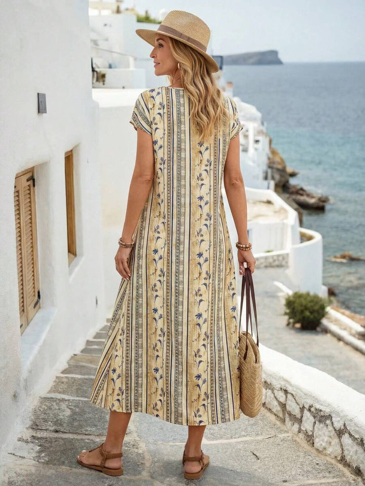 Veni™ — Rochie elegantă de vară cu imprimeu multicolor