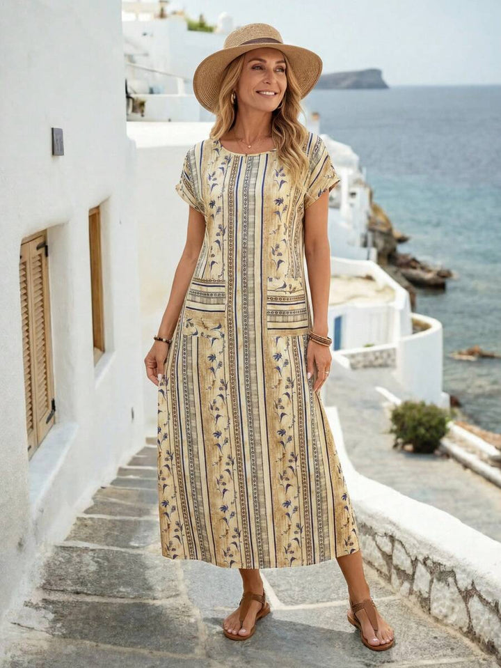 Veni™ — Rochie elegantă de vară cu imprimeu multicolor