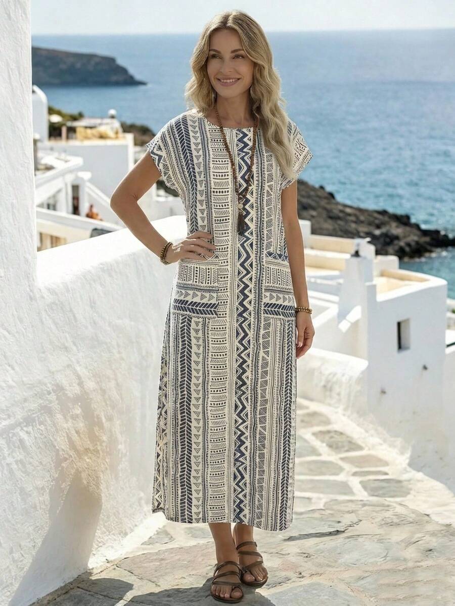 Rose™ — Rochie elegantă geometrică