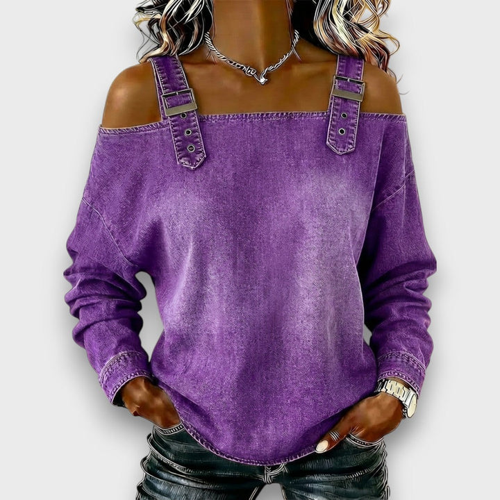 Elama | Denim bluse