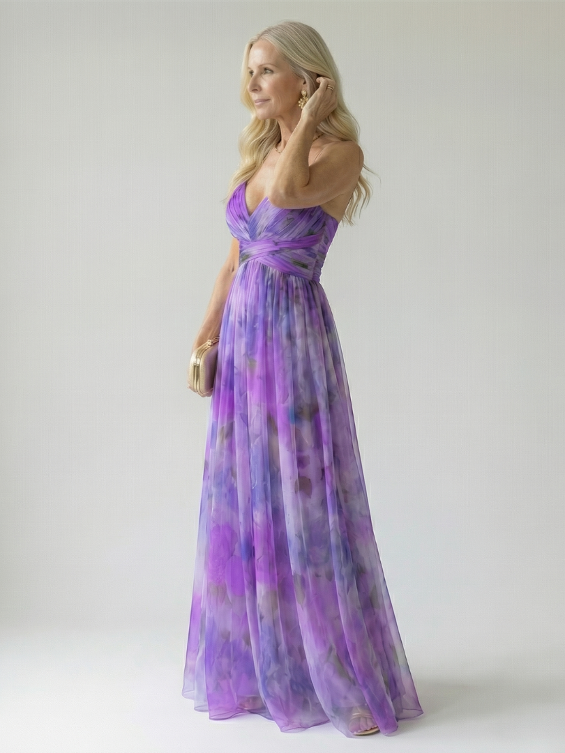 Isel | Rochie maxi moale, înfășurată în moale
