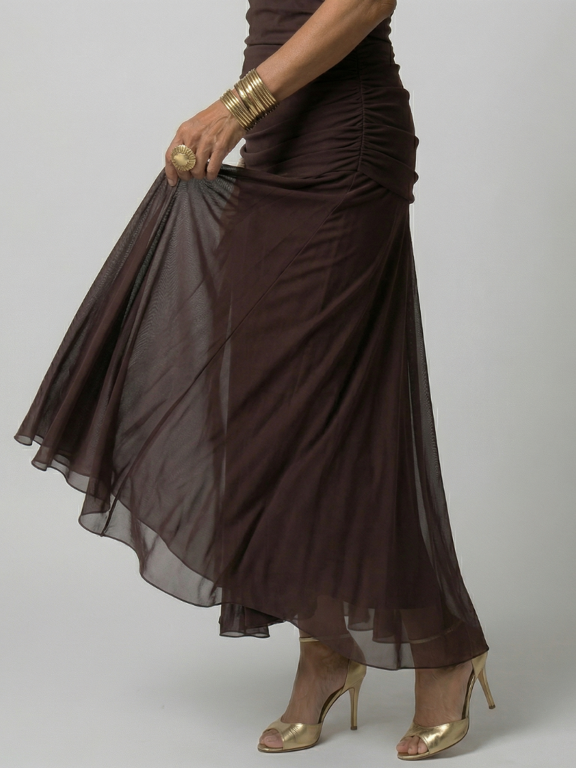 Calen | Rochie midi cu umerii goi