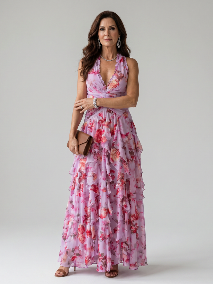 Nori | Rochie maxi cu imprimeu floral
