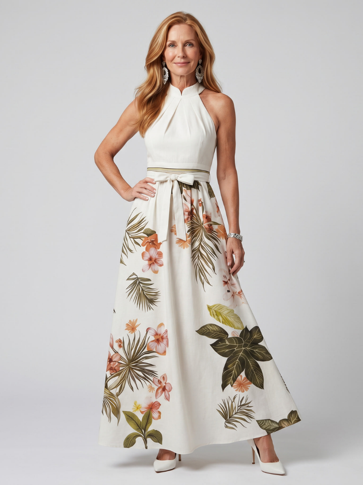 Wiese | Rochie maxi cu imprimeu floral și imprimeu floral