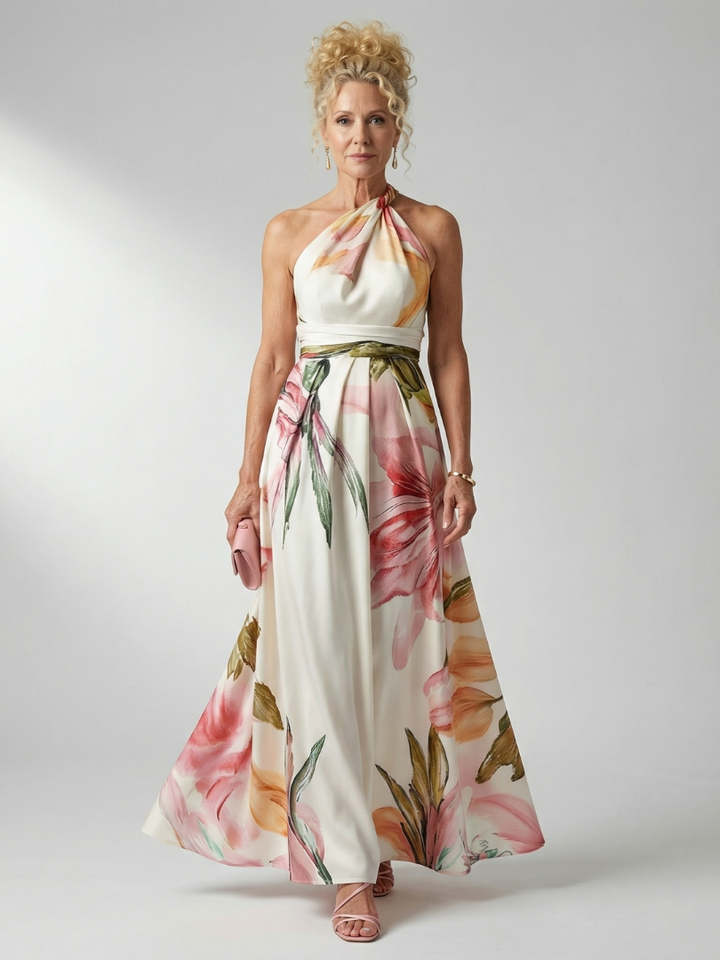 Amiel | Rochie maxi ușoară cu imprimeu floral