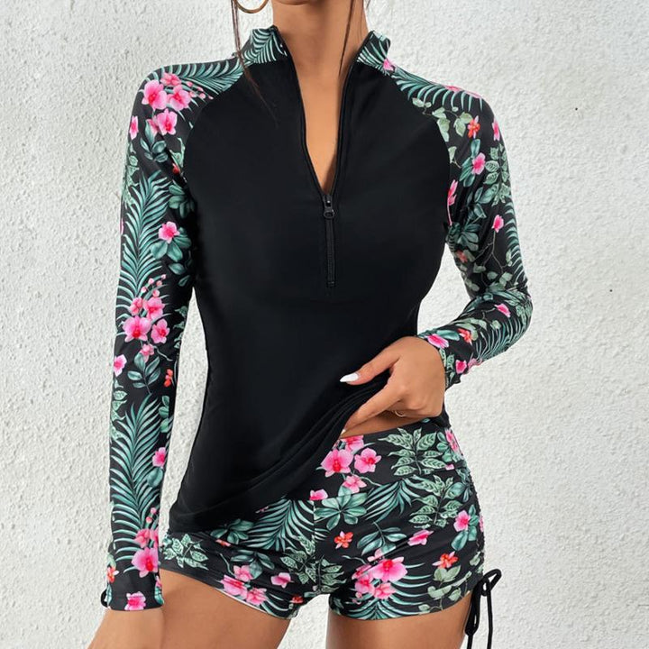 Saria | Two-Piece Long Sleeve Tankini Set