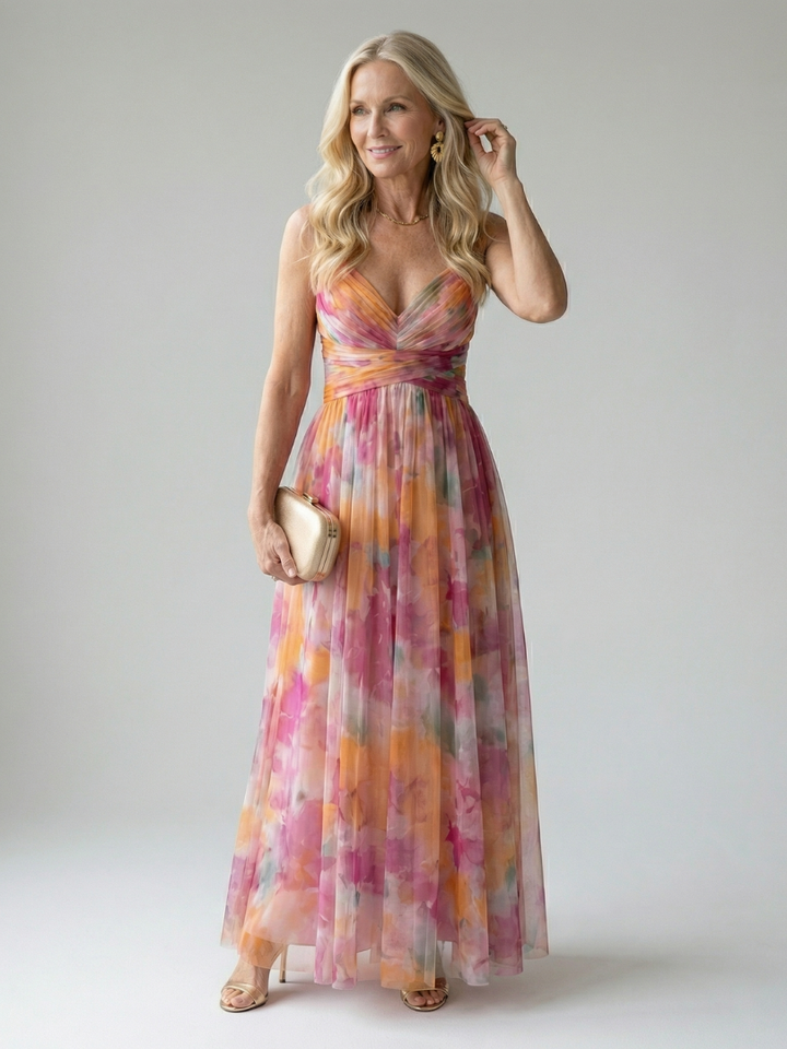 Isel | Rochie maxi moale, înfășurată în moale