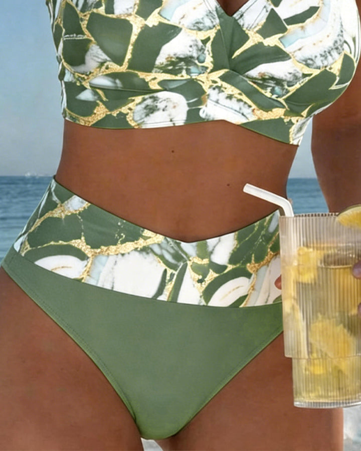 Luna™ — Bikini cu Bretele Creative și Decolteu
