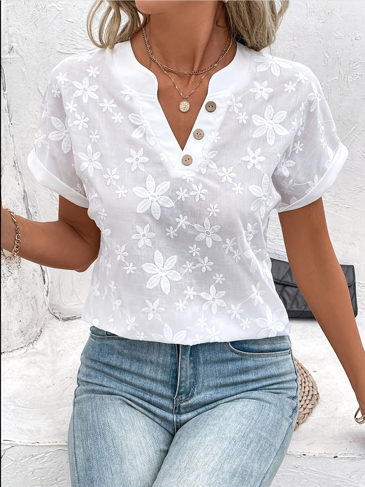Fleur™ — Bluză de vară elegantă cu model delicat