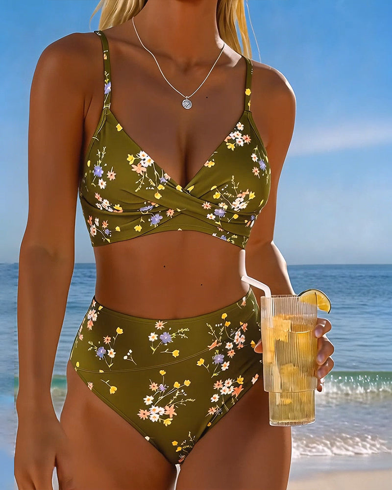 Giada™ — Bikini floral cu croială regulată
