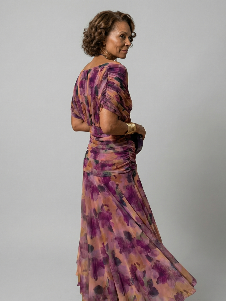 Calen | Rochie midi cu umerii goi