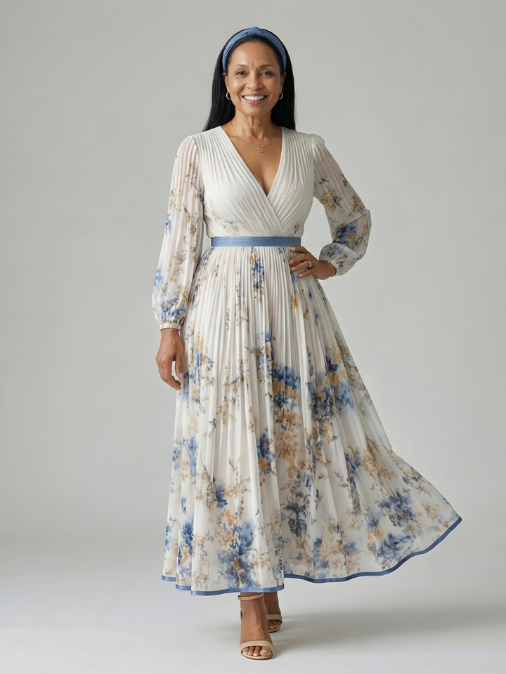 Rielle | Rochie midi plisată