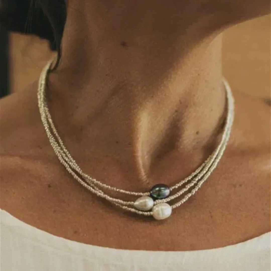 Elena™ — Colier vintage cu perle