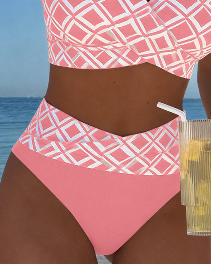 Martina™ — Costum de baie cu model diamant