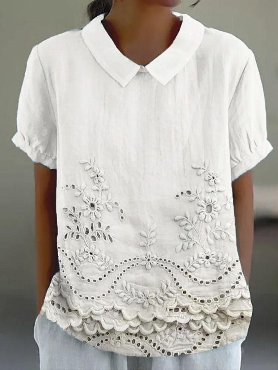 Lily | Cămașă cu Broderie Florală