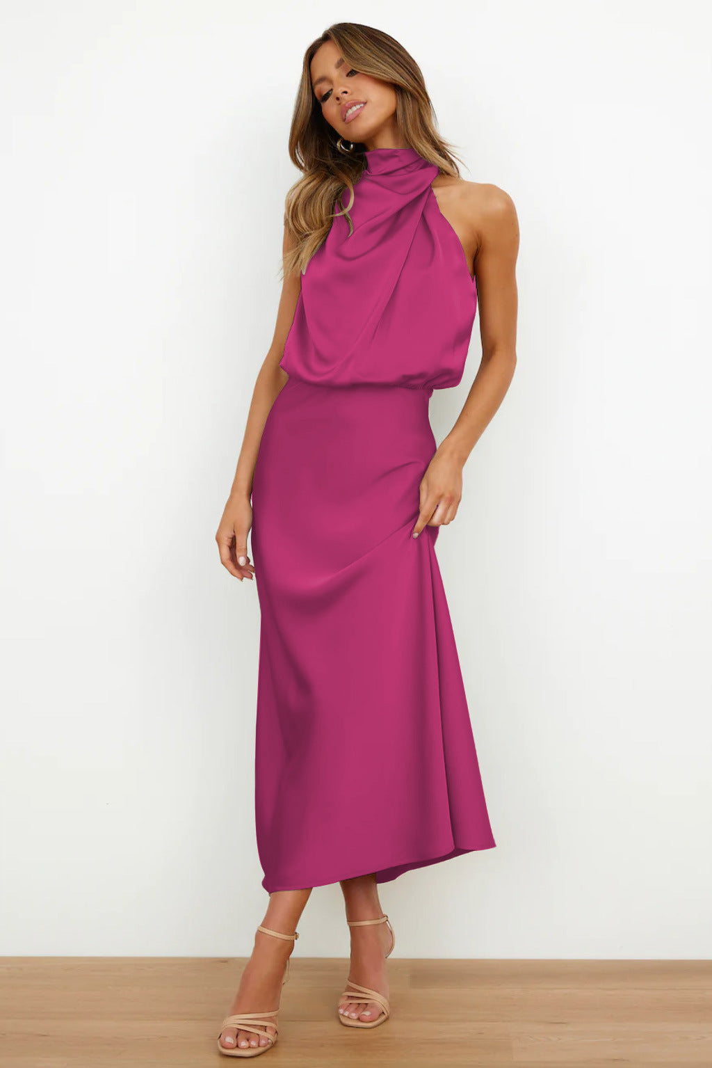 Violet™ | Rochie drapată Sahara