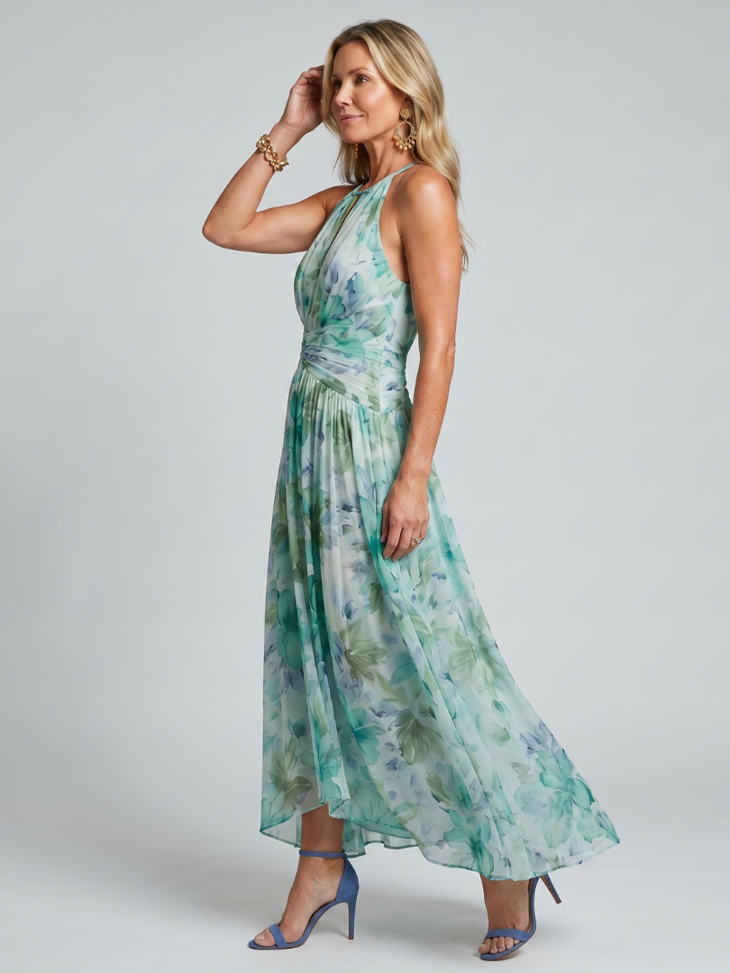 Portia | Rochie midi cu imprimeu floral