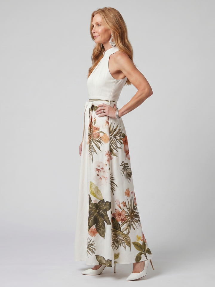 Wiese | Rochie maxi cu imprimeu floral și imprimeu floral