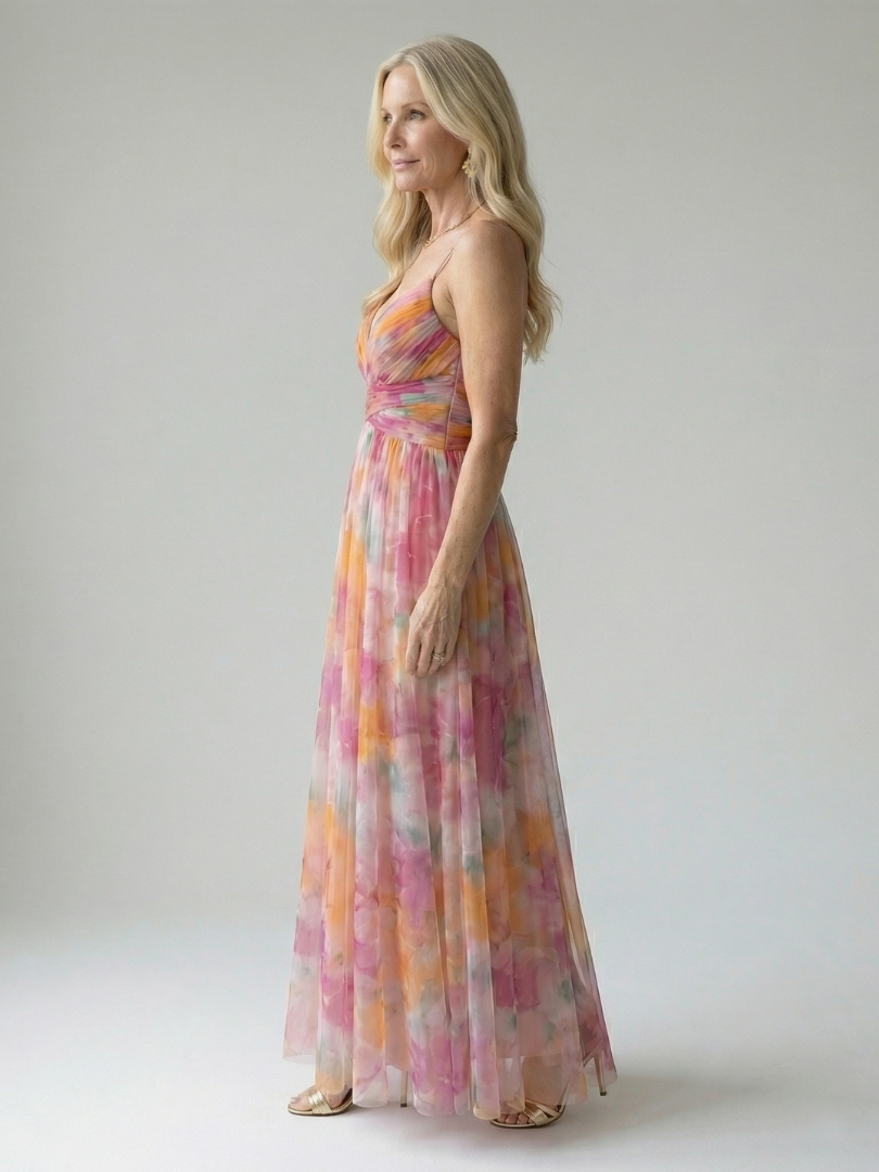 Isel | Rochie maxi moale, înfășurată în moale