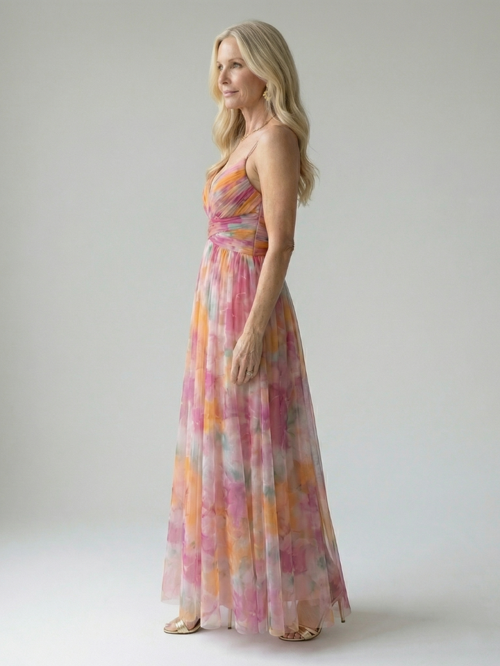 Isel | Rochie maxi moale, înfășurată în moale