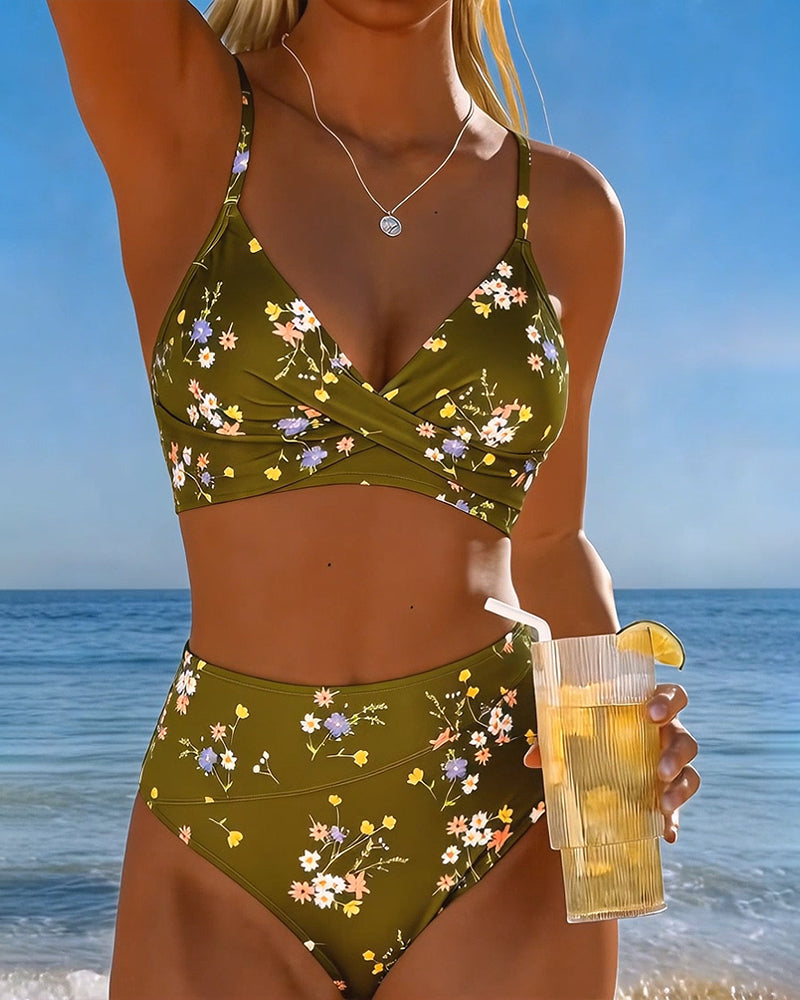 Giada™ — Bikini floral cu croială regulată