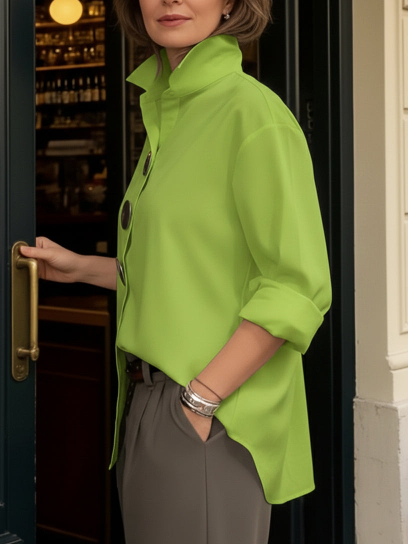 Ariana™ — Cămașă elegantă din mătase și bumbac
