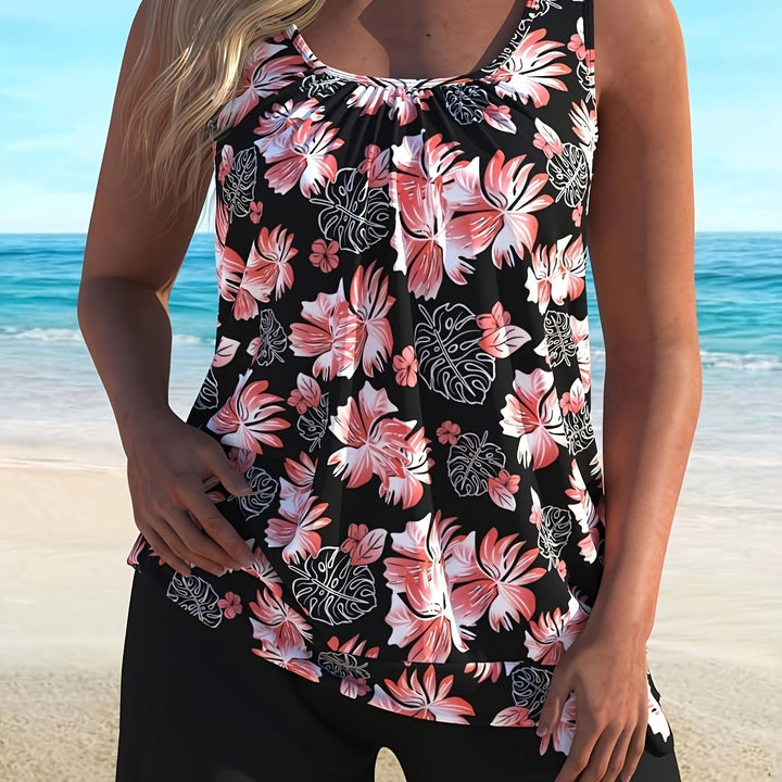 Clara | Tankini Set with Floral Print