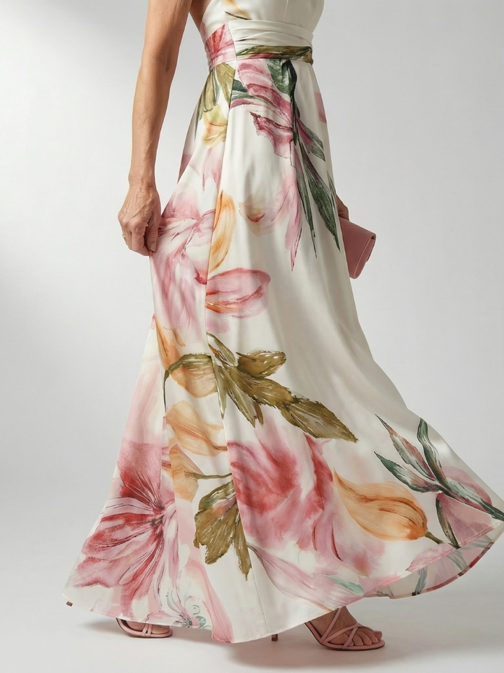 Amiel | Rochie maxi ușoară cu imprimeu floral