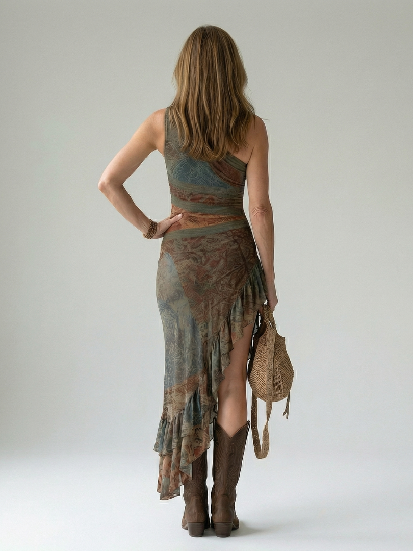 Zalia | Rochie midi calmă
