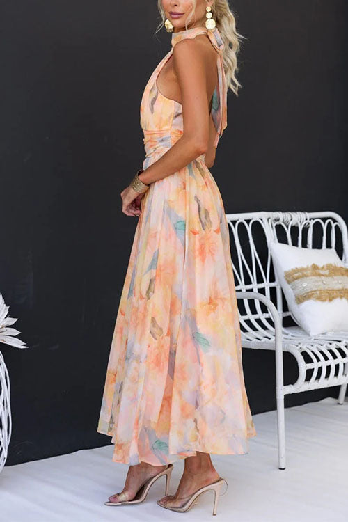 Abigail™ | Rochie maxi cu imprimeu