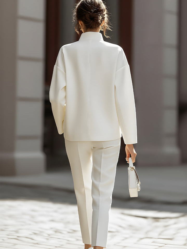 Elena — Costum elegant din două piese cu cămașă oversized