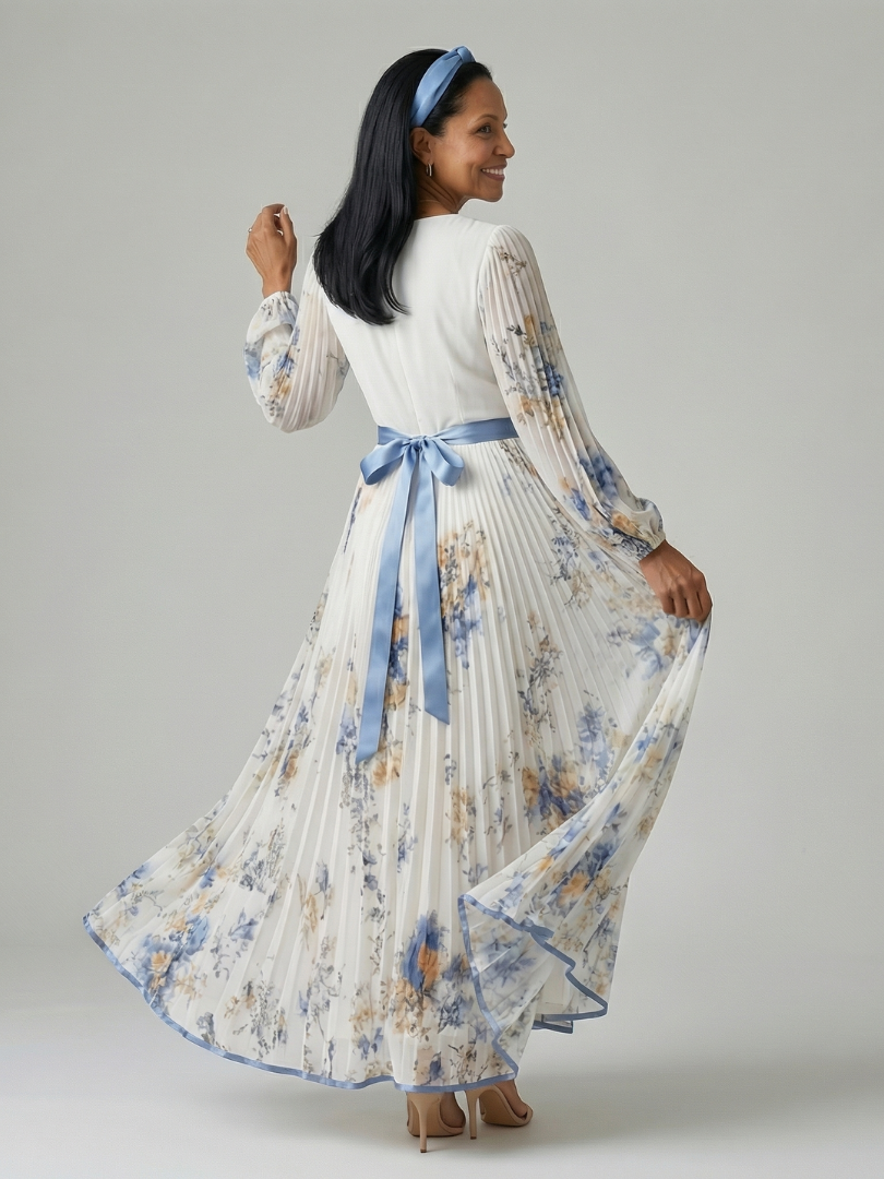 Rielle | Rochie midi plisată