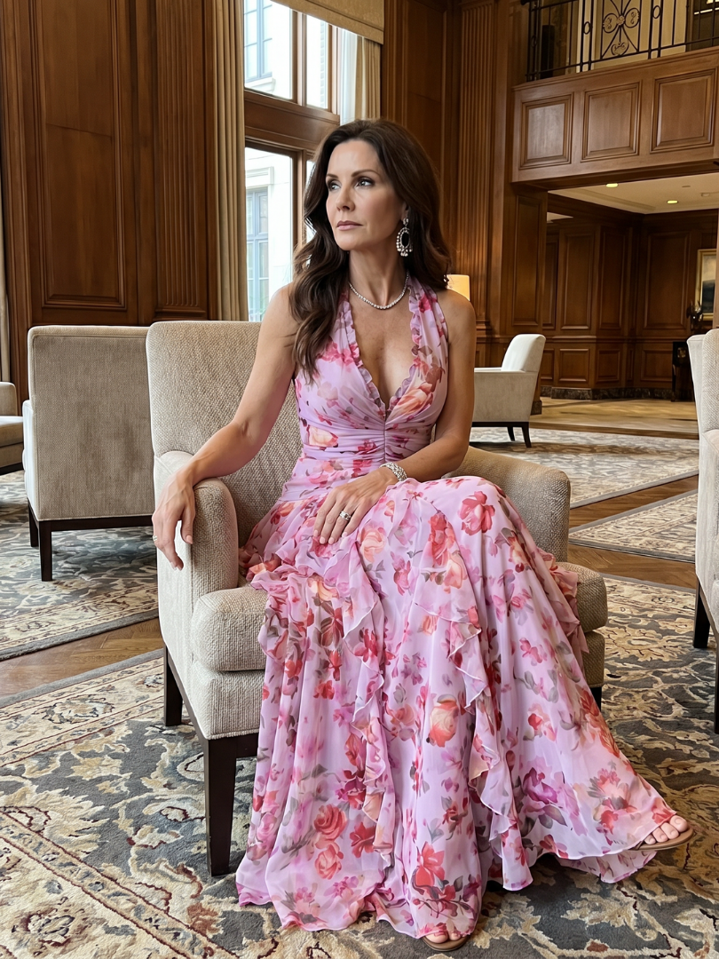Nori | Rochie maxi cu imprimeu floral