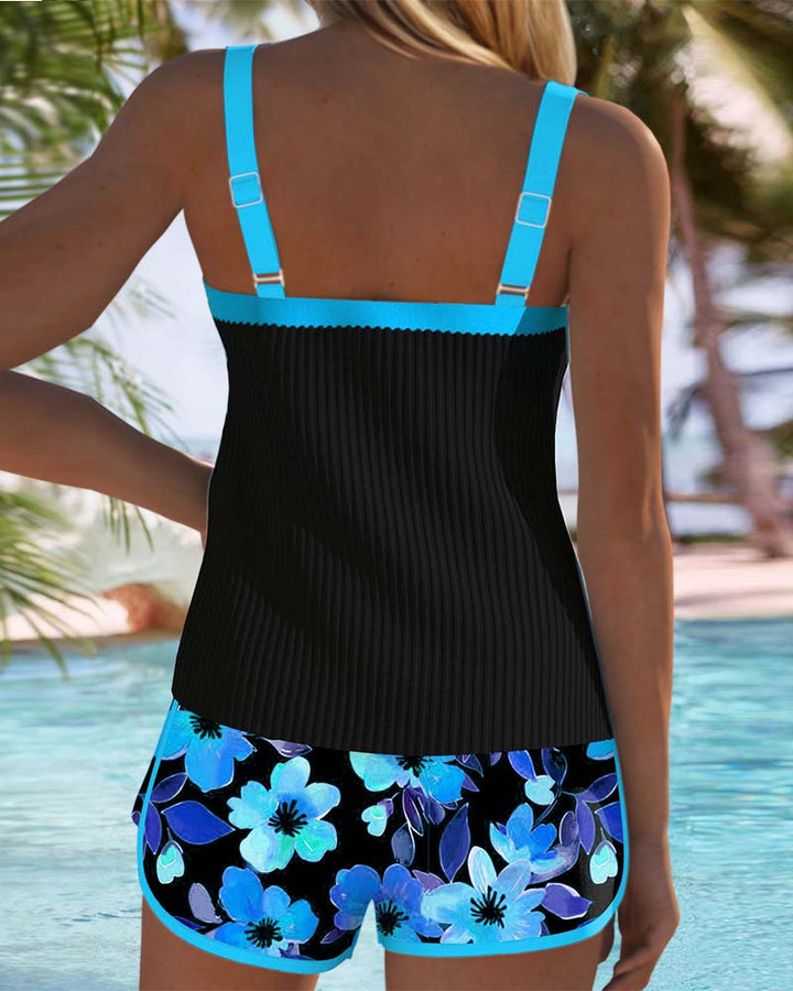 Maren | Tankini Set with Floral Design