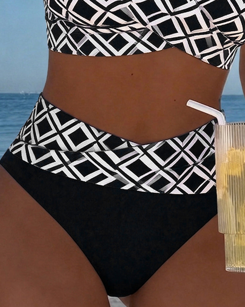 Martina™ — Costum de baie cu model diamant