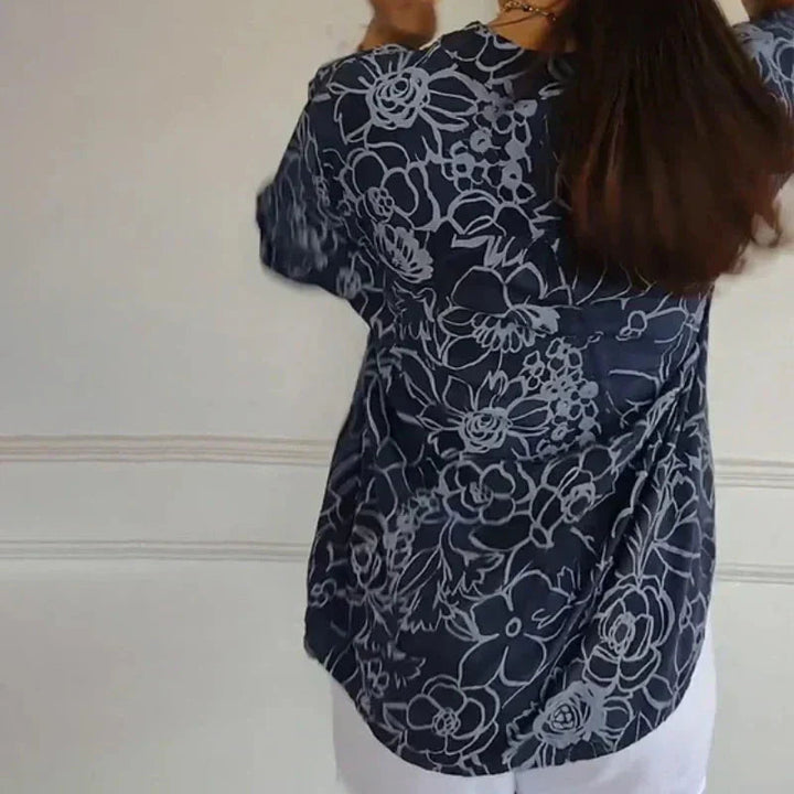 Coralie™ — Bluză elegantă cu imprimeu rafinat