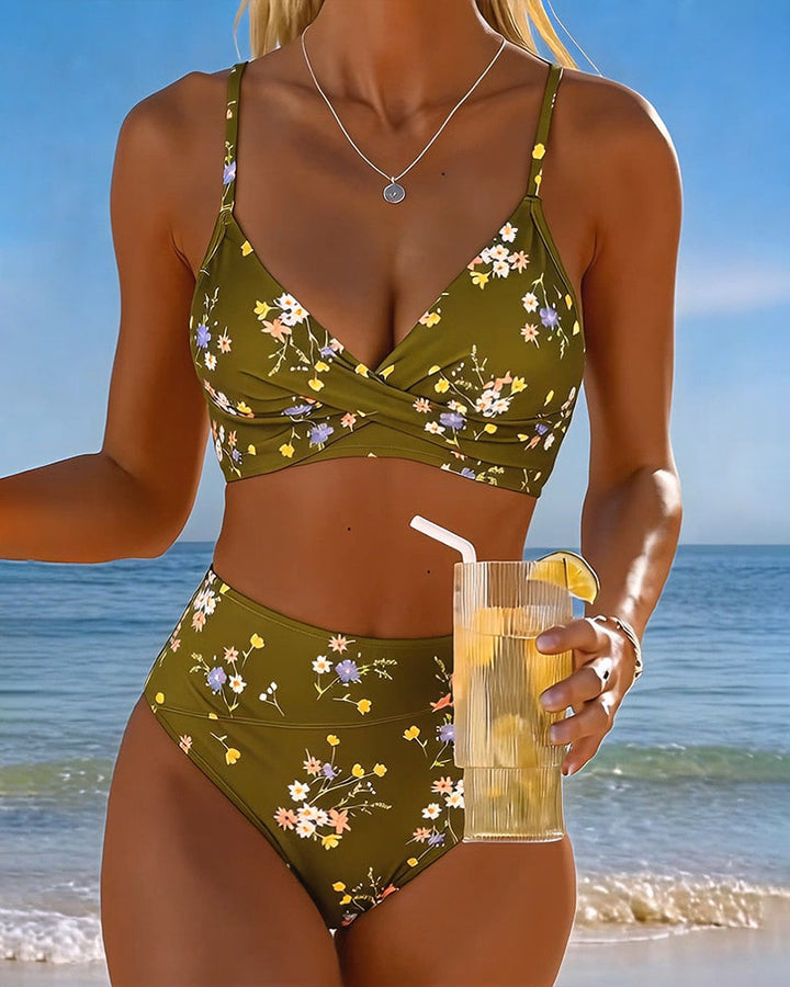 Giada™ — Bikini floral cu croială regulată