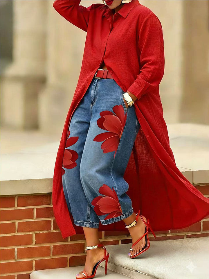 Sophia - Rochie elegantă florală