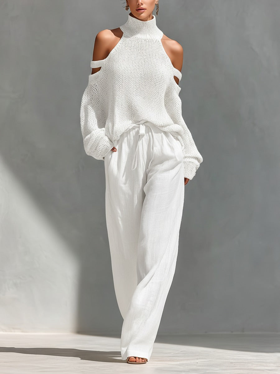 Camilla™ — Set elegant dintr-un sacou și pantaloni largi