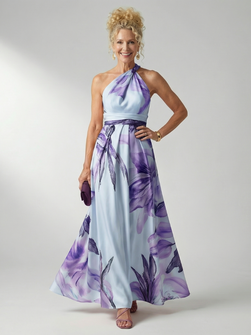 Amiel | Rochie maxi ușoară cu imprimeu floral